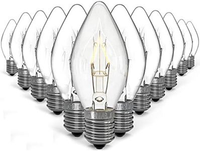 Night Light Bulbs -E12 Socket with Candelabra Base, C7 Replacement for Himalayan Rock Salt Lamp, Baskets, and Chandeliers - 10 Pack + 2 Free (15 Watt)