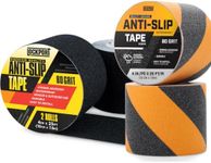 Lockport Bundle - Grip Tape Anti Slip Tape - Black Grip Tape 2 Rolls 4" x 25ft + Black and Yellow 2 Rolls 4" x 25ft - Outdoor/Indoor