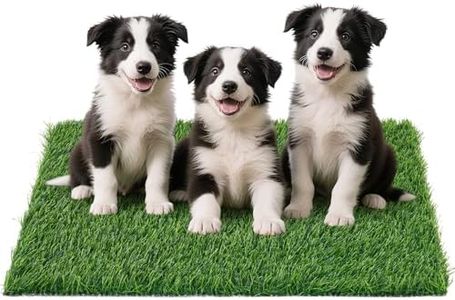 Dog Grass Large Potty Patch, Artificial Dog Grass Bathroom Turf for Pet Training, Washable Puppy Pee Pad, Perfect Indoor/Outdoor Portable Potty Pet Loo (Replacement Grass for 41"X26.8" Tray)