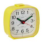 Orpat Abstract Plastic Beep Alarm Analog Clock (Yellow, 7.18 cm x 3.3 cm x 6.8 cm, TBB-137)