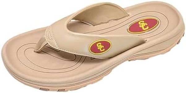 ZORIZ Collegiate Series Golf Sandal Tan, Southern Cal 11