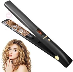 Hair Crimper, Crimping Tool Hair for Root Volumizing, Ceramic Hair Crimpers for Women with Adjustable Temperature & Negative Ion Auto Power Off Anti-Scald for Lasting Fluffy Root Volume (Black)