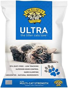 Dr. Elsey's Cat Litter - Premium Unscented Cat Litter w/ Natural Ingredients - Low Dust Superior Odor Control Cat Litter - Hard Clumping Moisture Absorbing Clay Multi Cat Litter (For All Cats - 40lbs)