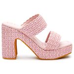 BEACH by Matisse Womens Gem Platform Block Athletic Sandals Casual Mid Heel 2-3" - White, Pink, 8 UK