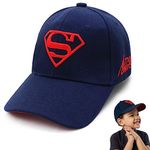 VRITRAZ Polyester Super Cartoon Character Printed Little Cap For Kids, Baby Girls And Boys 3-12 Years (Blue)