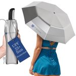 UV-Blocker Travel Sun Protection UV Umbrella - Auto Open - Double Vented Canopy - Windproof Sun Umbrella - 55+ UPF - 44"