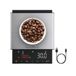 HealthSense Coffee Scale with Timer – 0.1g Precision Digital Espresso & Pour Over Coffee Weight Scale | USB Rechargeable, SS 304 Platform, 6 Units, Tare & Dual Timer, LED Touch Display, Heat-Resistant | Ideal for Baristas & Manual Brewing – CS 100