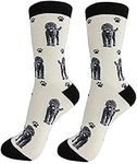 E&S Imports Pet Lover Socks - All Season - One Size Fits Most - for Women and Men – Cat and Dog Gifts, Black Labradoodle Gifts - Socks, One Size