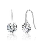 Philip Jones Atlas Earrings Created with Zircondia® Crystals