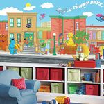 RoomMates JL1213M Sesame Street Prepasted Chair Rail Wall Mural