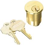 Baldwin 8325 1-1/2" Mortise Cylinder C Keyway, Non-Lacquered Brass