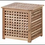 Ikea Hol Acacia Side Table (Wooden, 50x50 cm, 20x20)