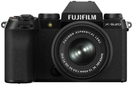 Fujifilm X-S20 26.1MP APS-C X-Trans Sensor|AI Deep Learning|IBIS System Mirrorless Camera|6.2k 30p| Eye/Subject Detection with 15-45mm Zoom Lens f/3.5-5.6 for Content Creation