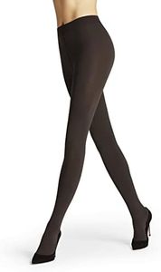 FALKE Women's Pure Matte 100 Denier Tights, Designer Hosiery, Casual or Dress Clothes, Thick Opaque Warm, Nylon, Grey (Anthracite 3529), M, 1 Pair