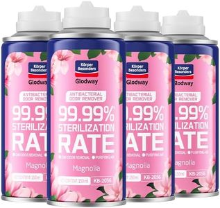 Glodway Air Refresher,Odor Eliminator Remover Spray,Odor Remover,Magnolia Long-Lasting Scent For Home,Couch,Mattress,Furniture, bathroom,Fabrics & Trash,6 Ounce,4 pack