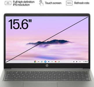 HP Chromebook Plus 15.6" Laptop – i3, 8GB RAM, 128GB SSD, Silver