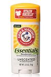 Arm & Hammer Essentials Natural Deodorant Unscented - 2.5 Oz Pack of 4 AD