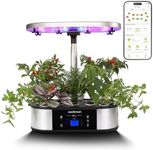 Litake WiFi 12 Pods Hydroponics Growing System Indoor Garden with APP Controlled and 3 Planting Modes, Up to 30", 48w 120 LED Light, Automatic Water-adding, Fertilization, Timer, Silent Pump, GS1 Max