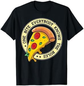 Funny 1 Pizza Everybody Knows The Rules Food Lover T-Shirt