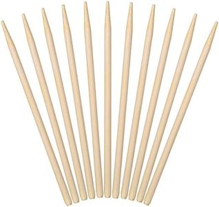 Minisland Premium 5.5 Inch Bamboo Skewers 5mm Thick Short Semi-point Caramel Candy Apple Corn Dog Sticks 100 Counts -MSL168