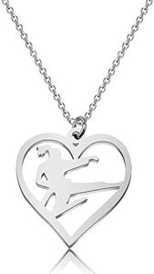 MYOSPARK Taekwondo Necklace Taekwondo Lovers Gifts Martial Arts Gift Taekwondo Gifts for Taekwondo Women (Taekwondo Necklace)