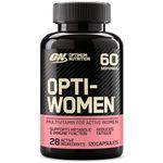 Optimum Nutrition Opti-Women Multivitamin Food Supplement, Capsules with Essential Vitamins and Minerals for Women, Unflavoured, 60 Servings, 120 Capsules