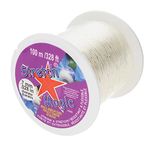 Pepperell Stretch Magic 0.7mm Bead and Jewelry Cord, 100m, Clear