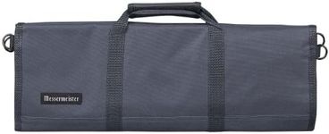 Messermeister 12 Pocket Padded Knife Roll, Gray