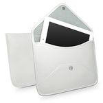 BoxWave Case Compatible with iPad (3rd Gen 2012) - Elite Leather Messenger Pouch, Synthetic Leather Cover Case Envelope Design - Ivory White