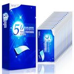 Teeth Whitening Kit, Teeth Whitening Strips, Tooth White Strips Pack for 14 Treatments, Safe On Enamel, Easy to Use Home Tooth Whitening kit, Advanced 5D Technology Teeth Whitening Kit