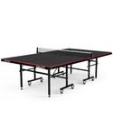 DEUCE Pro Indoor Table Table Tennis Table(Speed UV TOP) High Stability 2025 Model With 4 Lockable Wheels & MS Steel Base II Home Use II Office Use II Resorts II Playback Mode II Cover, 2 Bat & 3 Balls
