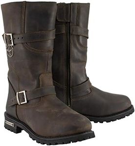 Milwaukee Leather Men's Classic Distressed Brown Leather Motorcycle Engineer Boots MBM9063-15