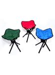 Harions 4 Legs Chair Seat for Hiking/Fishing/Picnic/Travel/Beach/BBQ Garden Lawn with Strap Foldable Portable Travel Chair Perfect Adult Chair Outdoor Mini Folding Chair |50 x 7 x 7