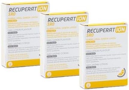 Recuperat-ion - Suero Oral, Rehidratación Diarreas, Vómitos y Resaca, Para Niños, Trabajadores de Altas Temperaturas o Personas con Sudoración Profusa, Prebiótica y Protectora (Pack 3 uds Limón)