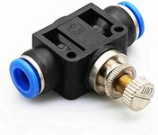 Sylix ® 8MM Pneumatic Brass Flow Control Valve Connector Push in Fitting Air Hose