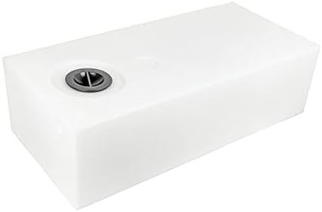 GATE14® Réservoir d'eau pour Camping-Car et Bateau Rigide Blanc Non-Toxique Connexion 9 Trous 120 l