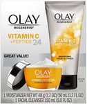 Olay Regenerist Vitamin C + Peptide 24, Duo Pack, Cleanser 150 mL, Moisturizer 50 mL