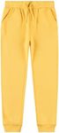 Kid Nation Kids Sweatpants Unisex Soft Brushed Fleece Casual Pull On Jogger with Pockets for Boys or Girls Size 8 10 Yellow