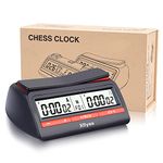 Xflyee Digital Chess Clock Count Up Down Chess Game Timer with Alarm Function Basic Digital Chess Clock & Game Timer