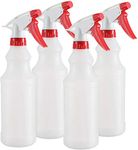 DilaBee Empty Spray Bottles, 4 Pack 500ML Refillable Spray Bottle, Leak Proof Durable water spray bottle, Trigger Sprayer with Mist & Stream