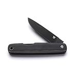 Whitby Pocket Knife, Stainless Steel Folding Knives Black Pakkawood Handle, Stylish High Performance, Non Locking EDC 2.25” Blade, Portable for Camping Hiking