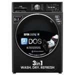 IFB 11/7/3 kg Fully Automatic Washer Dryer Refresher with Steam Refresh, AI DOS, 100% Dry Clothes, 9 Swirl Wash Mimic Handwashing, WiFi & Eco Inverter Motor (WDR Executive Plus ZBG, Black)