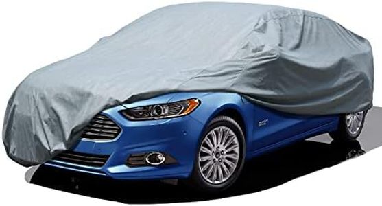 Leader Accessories Funda Completa para Coche, protección básica, 3 Capas, protección UV, Funda Transpirable para vehículo, Ajuste Universal (Sedán-574x160x127cm,Gris)