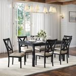 AMERLIFE 7-Piece Farmhouse Dining T