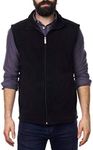 Alpine Swiss Ethan Mens Lightweight Full Zip Up Fleece Vest BLK 2XL