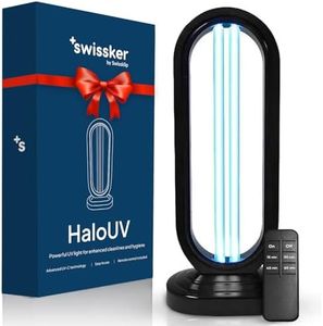 Swissklip HaloClean UV Original, Home Disinfection Device, Dust Mites Remover, UV Light Sanitizer, Ultraviolet Sanitizer for Home, Room & Kitchen, Ultraviolet Light with 4 Speed Timings