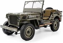 RocHobby RC Car 1/12 1941 MB Scaler 2-Speed Remote Control Military Vehicle, 4WD Off-Road Model Truck RC Rock Mini Crawler with Transmitter Battery and Charger