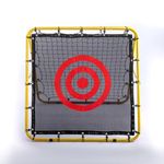 Football Rebounder Net Double Sided 100x110x100cm Adjustable Soccer Goal Kickback Target Portable Training Equipment