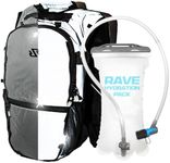 RAVERUNNER® Reflective Anti Theft Hydropack – Hydration Pack Rave Backpack with 2L Bladder, Cooler Liner – Festival Hydration Backpack Anti Theft Design – Rave Hydropack for EDC & Coachella