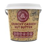 Prime Earth - Crunchy Cashew Nut Butter - 1kg - Zero Emulsifier, Oil, Salt or Sugar - Made With 100% Cashew Nuts - Vegan, Keto & Paleo Friendly - Produced in Small Batches - Made in the UK